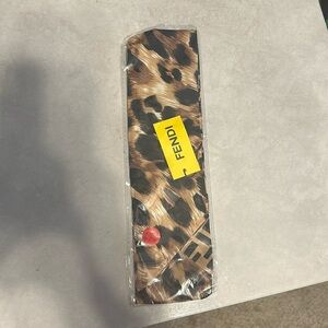 FENDI Scarf Authentic Cloth Fashion brown beige black